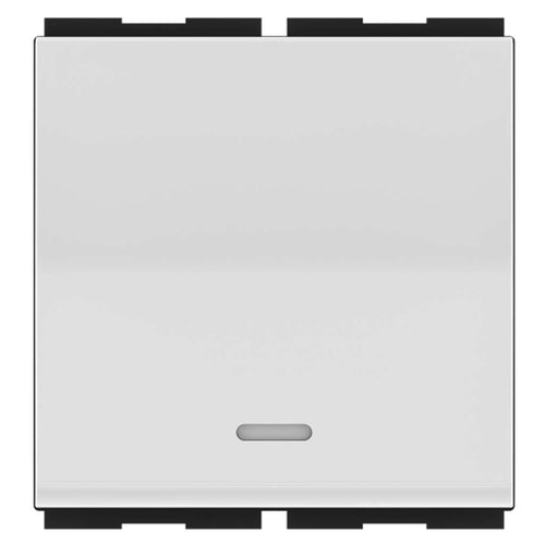 GM Zurico 6AX 1 Way Switch With LED Indicator 2 Module AA 2 607 