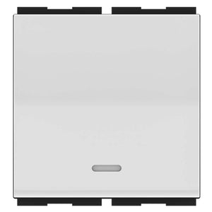 GM Zurico 6AX 1 Way Switch With LED Indicator 2 Module AA 2 607 