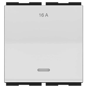 GM Zurico 16AX 1 Way Switch With LED Indicator 2 Module AA 2 615 