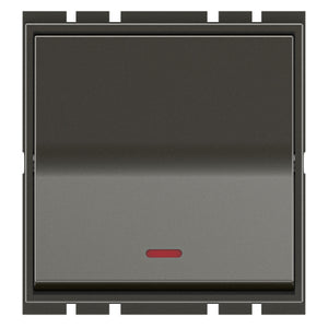 GM Axela 10AX 1 Way Switch With LED Indicator 2 Module Graphite Magnesia AC 2 307 