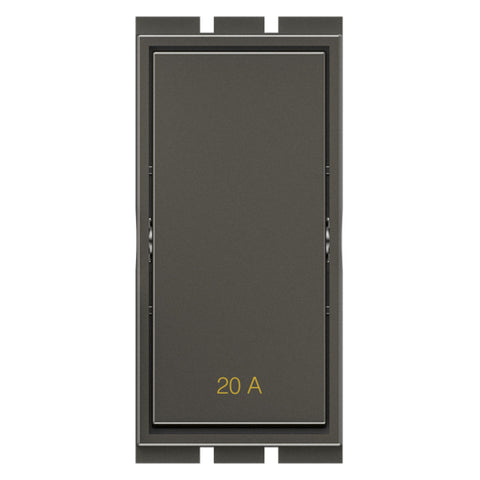 GM Flatino 20A 1 Way Switch Graphite Magnesia AC 1 341 