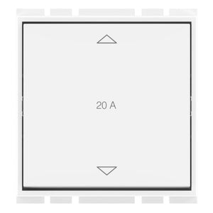 GM Flatino 20A 2 Way Switch 2 Module Glossy White AC 2 346 