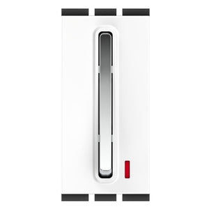 GM Stylo 10AX 1 Way Switch With LED Indicator Glossy White AC 1 362 
