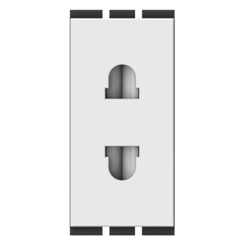 GM 6A 2 Pin Euro American Socket Glossy White AC 1 028 