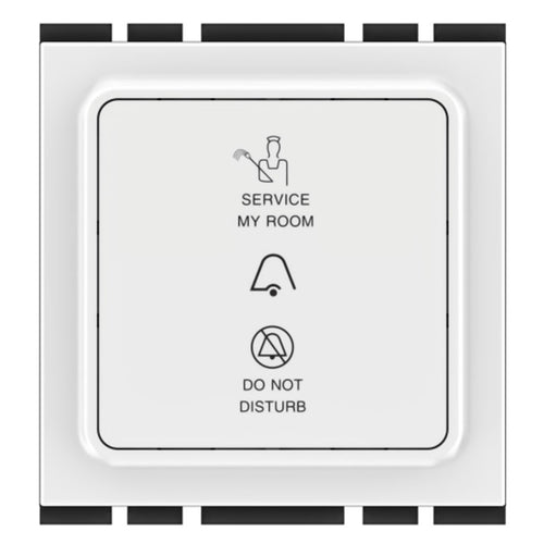 GM Do Not Disturb & Make My Room Indicator Unit (Inside Room) 2 Module Glossy White AC 2 053 