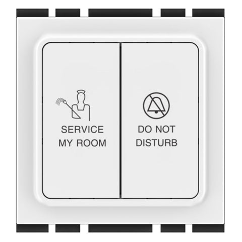GM Do Not Disturb & Make My Room Actuator Unit (Inside Room) With Door Bell Circuit Glossy White AC 2 054 