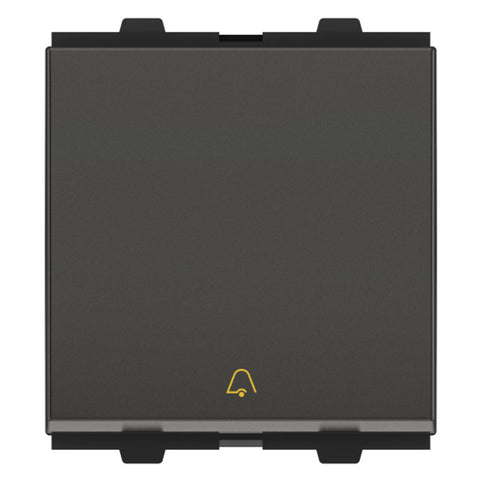 GM Viva 10AX Bell Push Switch 2 Module Graphite Magnesia AB 2 015 