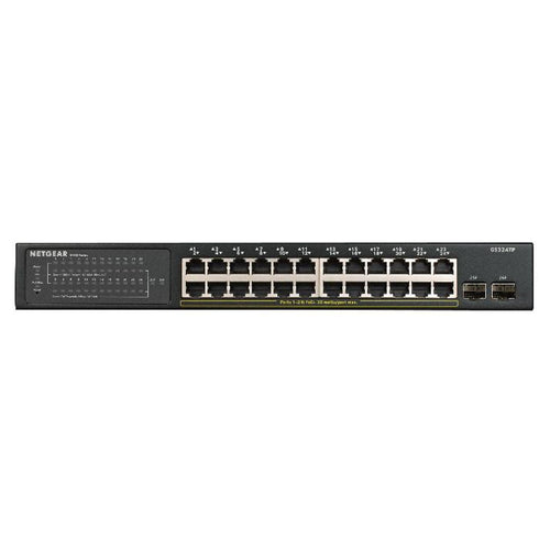 Netgear 24-Port Gigabit Ethernet PoE+ Smart Switch With 2 SFP Port 180 W GS324TP 