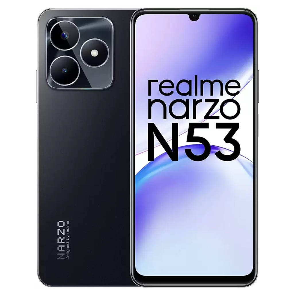 Realme Narzo N53 SmartPhone 4GB RAM 64GB Storage Feather Black 