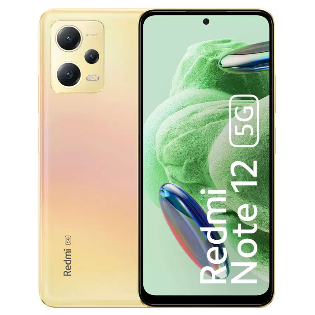 Redmi Note 12 5G SmartPhone 6GB RAM 128GB Storage Sunrise Gold 