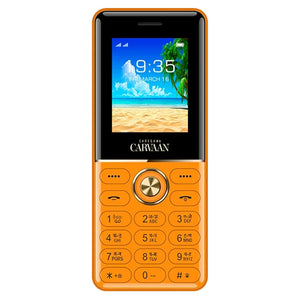 Saregama Carvaan Don Lite M14 Keypad Mobile Phone 351 Pre-Loaded Bhojpuri Songs 1.8 Inch Iris Orange 