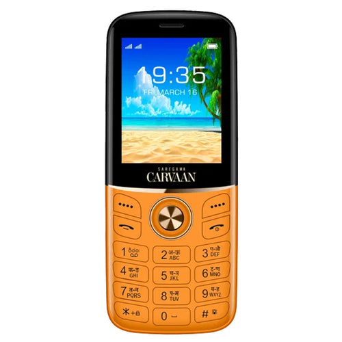 Saregama Carvaan Don Lite M23 Keypad Mobile Phone 351 Pre-Loaded Hindi Songs 2.4 Inch Iris Orange 