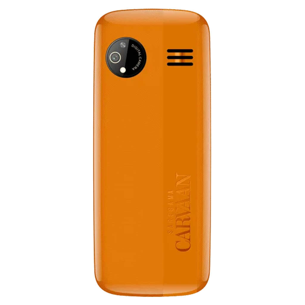 Saregama Carvaan Don Lite M23 Keypad Mobile Phone 351 Pre-Loaded Kannada Songs 2.4 Inch Iris Orange