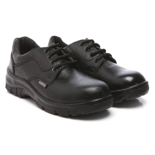 Agarson Ertiga Steel Toe Leather Upper Safety Shoe Black 