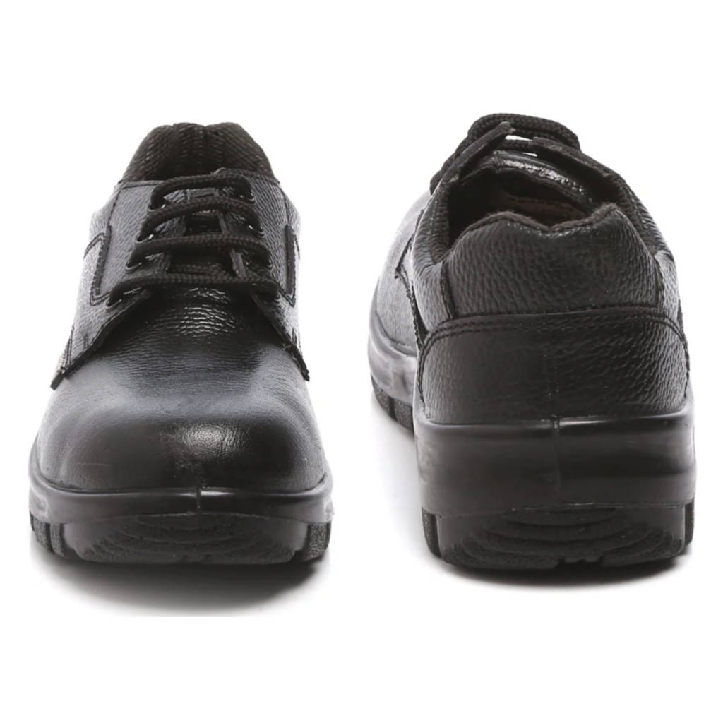 Agarson Ertiga Steel Toe Leather Upper Safety Shoe Black