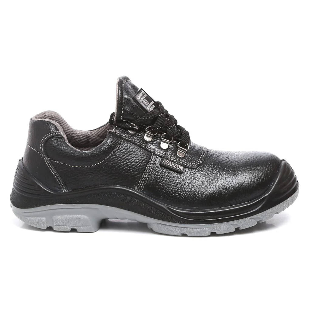 Agarson Duster Steel Toe Leather Upper Safety Shoe Black