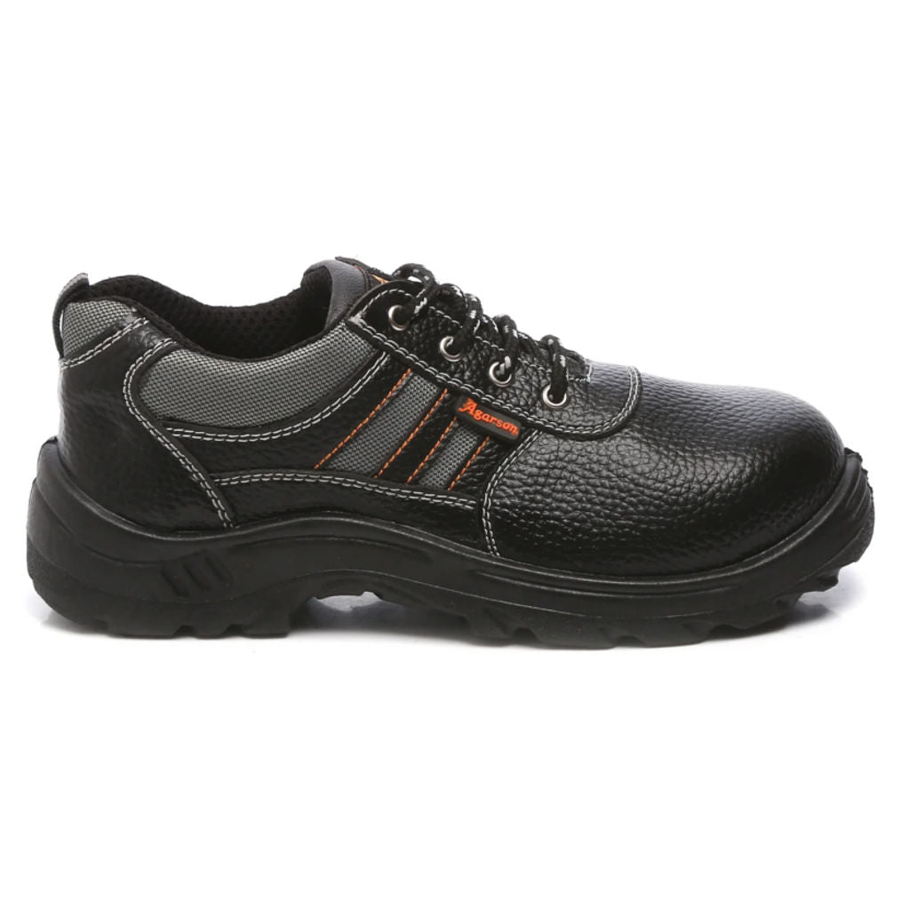 Agarson Sporty 01 Steel Toe Leather Upper Safety Shoe Black