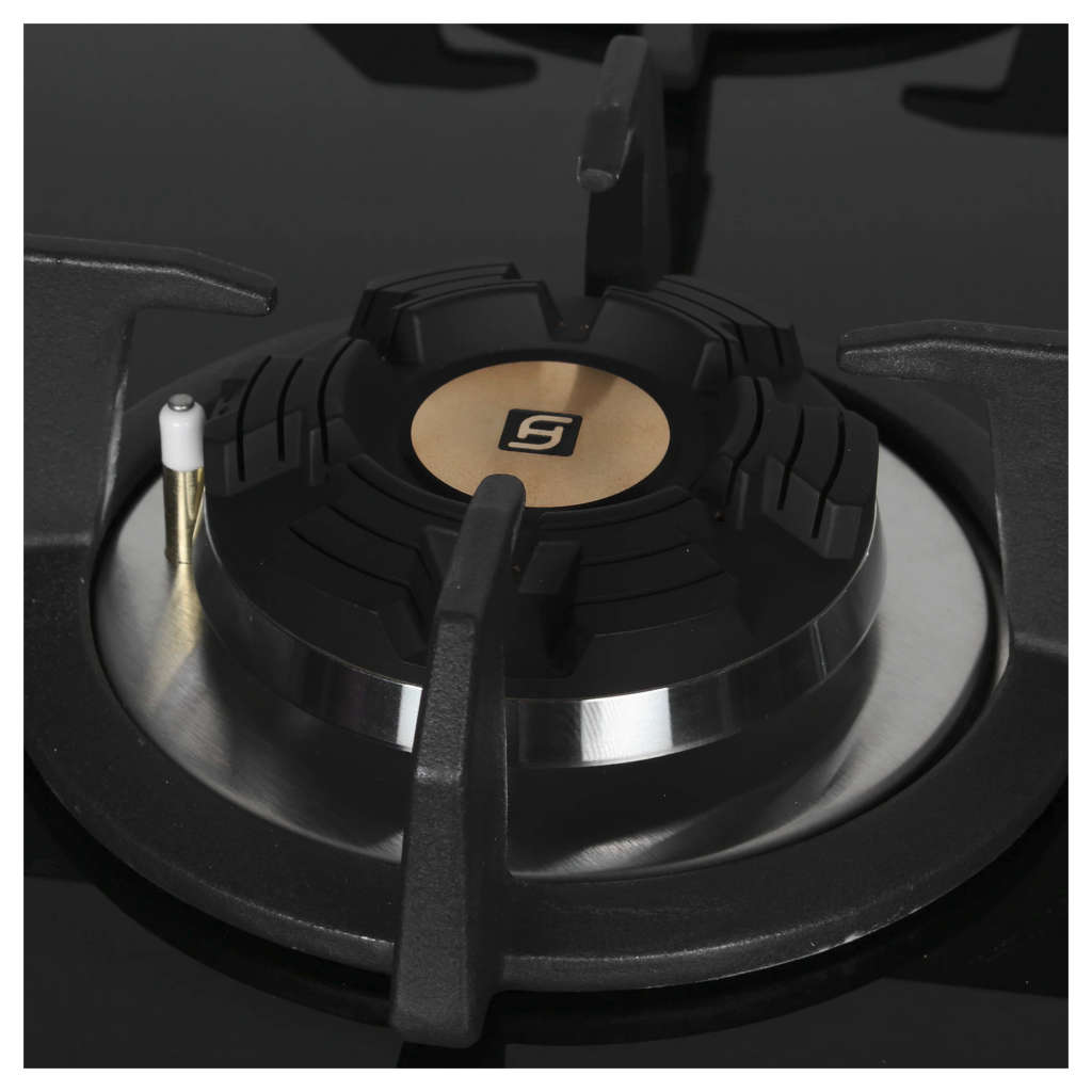 Faber Hob Maxus Cooktop 4 Brass Burner HT604 CRS BR CI AI