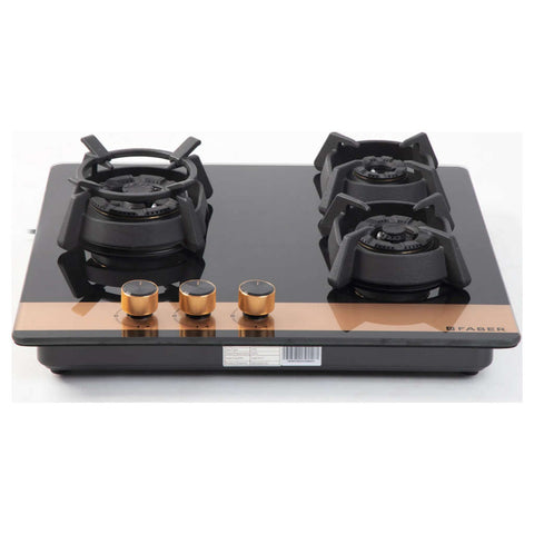Buy Faber Hob Utopia Pro Cooktop 3 Brass Burner HT 603 BR CI Online at Bestomart