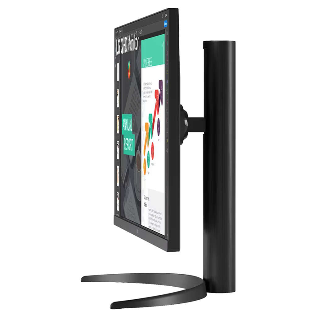 LG QHD Ergo IPS Monitor With USB Type-C 27(68.58cm) Black 27QN850