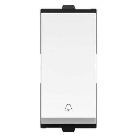 GM Genia 6AX Bell Push Switch Glossy White AB 1 213 