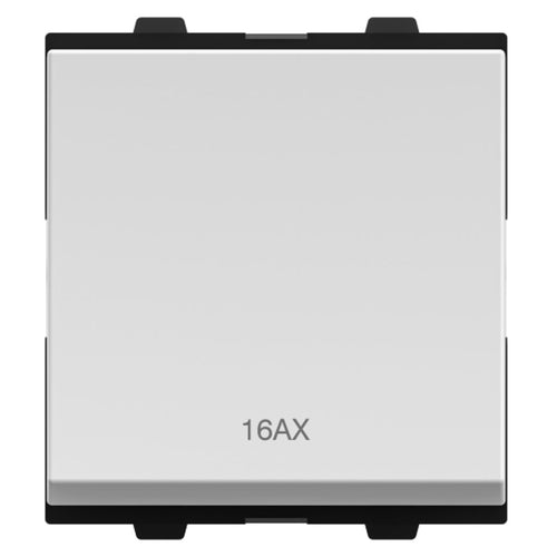 GM Genia 16AX 1 Way Switch 2 Module Glossy White AB 2 207 