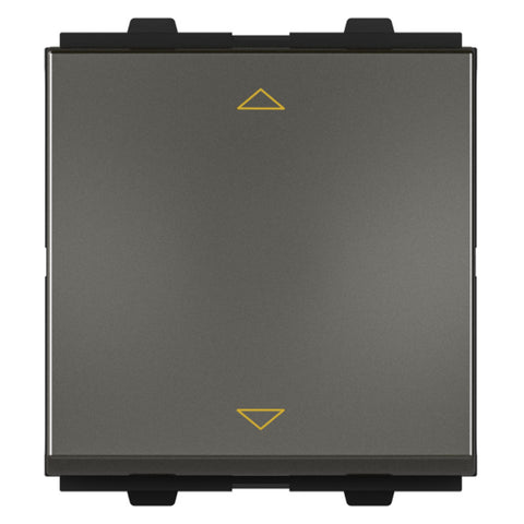 GM Java 6/10A 2 Way Switch 2 Module Graphite Magnesia AB 2 308 