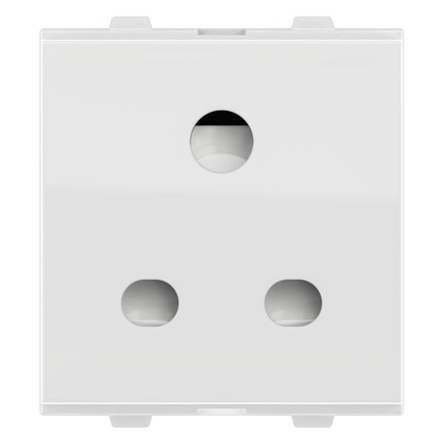 GM 10A Combined Socket 2 Module Glossy White AB 2 029 