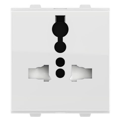 13a Round Socket Module Buy GM 13A International Socket 2 Module Glossy White AB 2 030 Online ...