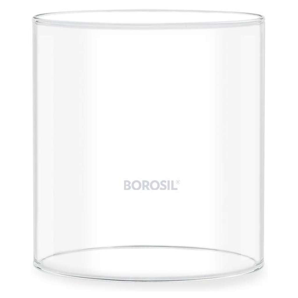 Borosil Brass Akhand Diya With Glass Chimney Small HDTRAKDB056