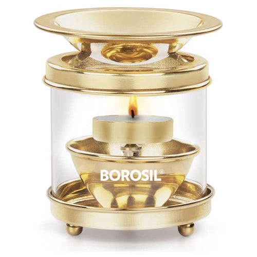 Borosil Brass Diffuser Akhand Diya Medium HDTRDFBR100 