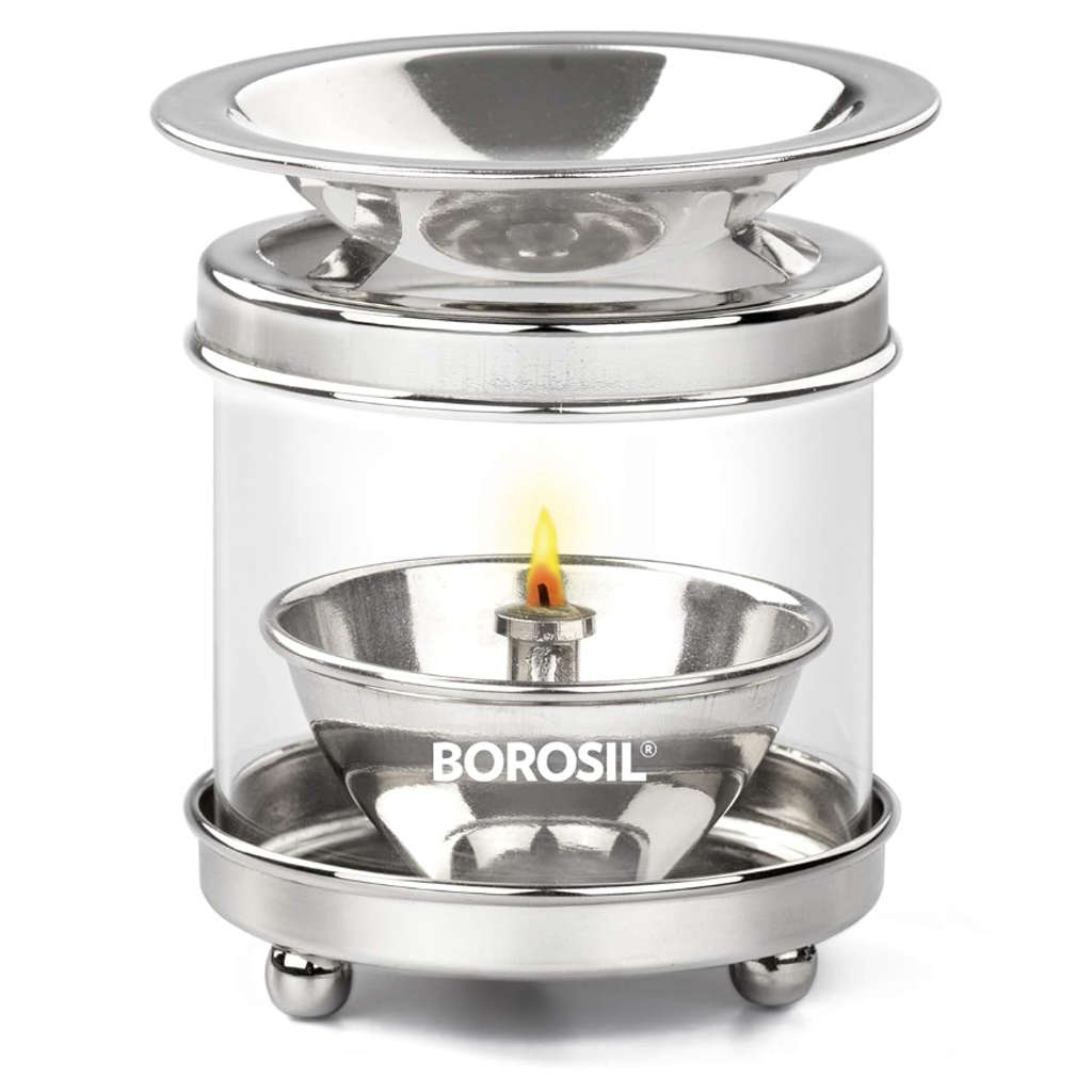 Borosil Nickel Diffuser Akhand Diya Medium HDTRDFNK100