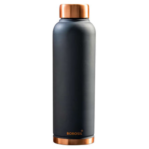 Borosil Eco Copper Water Bottle 1 Litre Gray HDECOCOPRGRY 