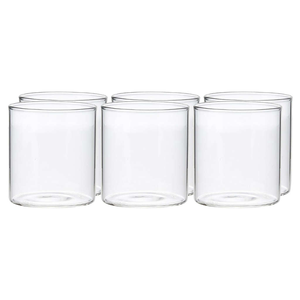 Borosil Vision Squat Glass Tumbler Small Set Of 6 Pcs 205 ml BV430100004