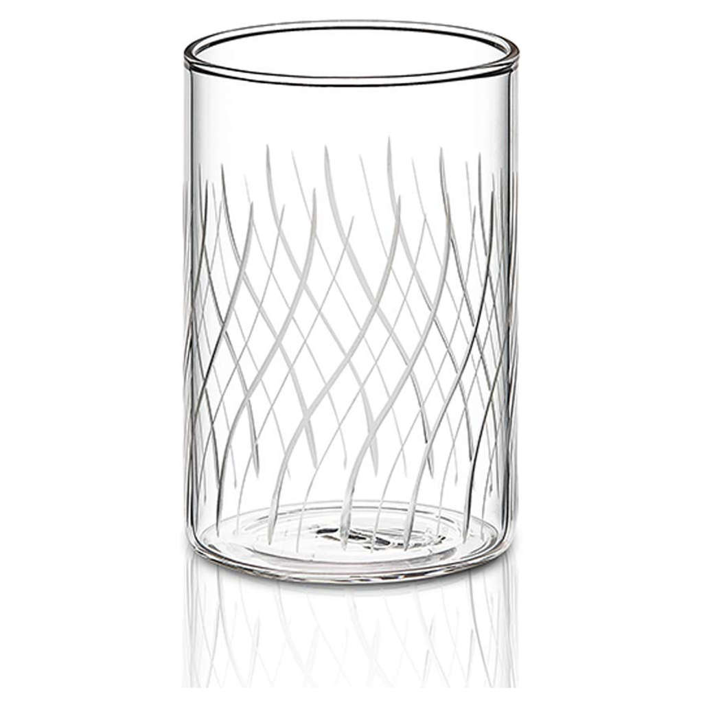 Borosil Cut Cascade Glass Tumbler Medium Set Of 6 Pcs 295 ml BN430120026