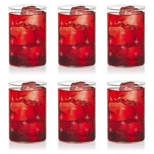 Borosil Cut Galaxy Glass Tumbler Medium Set Of 6 Pcs 295 ml BN430120024 