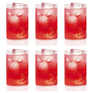 Borosil Bouquet Glass Tumbler Medium Set Of 6 Pcs 295 ml BVS6BOQ295T 
