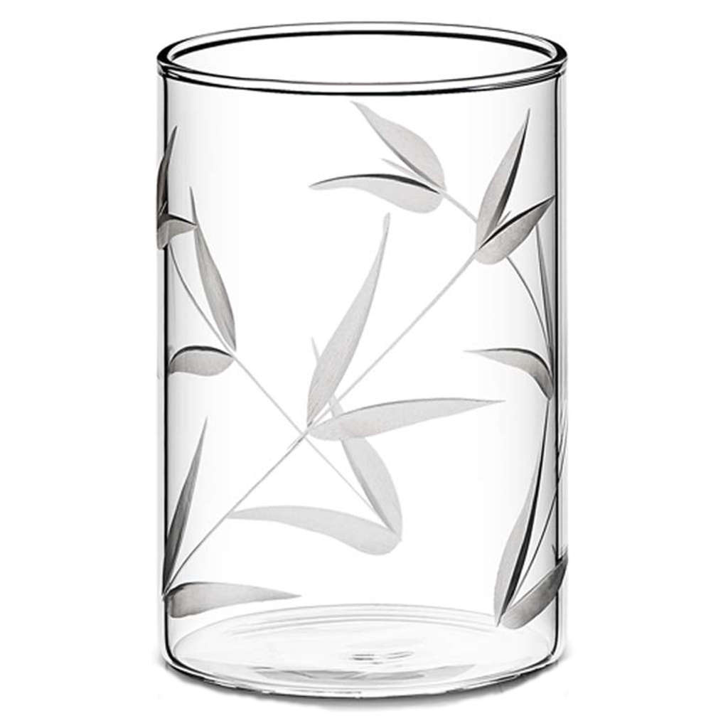 Borosil Bouquet Glass Tumbler Medium Set Of 6 Pcs 295 ml BVS6BOQ295T