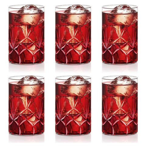 Borosil Meadow Glass Tumbler Medium Set Of 6 Pcs 295 ml BVS6MEA295T 
