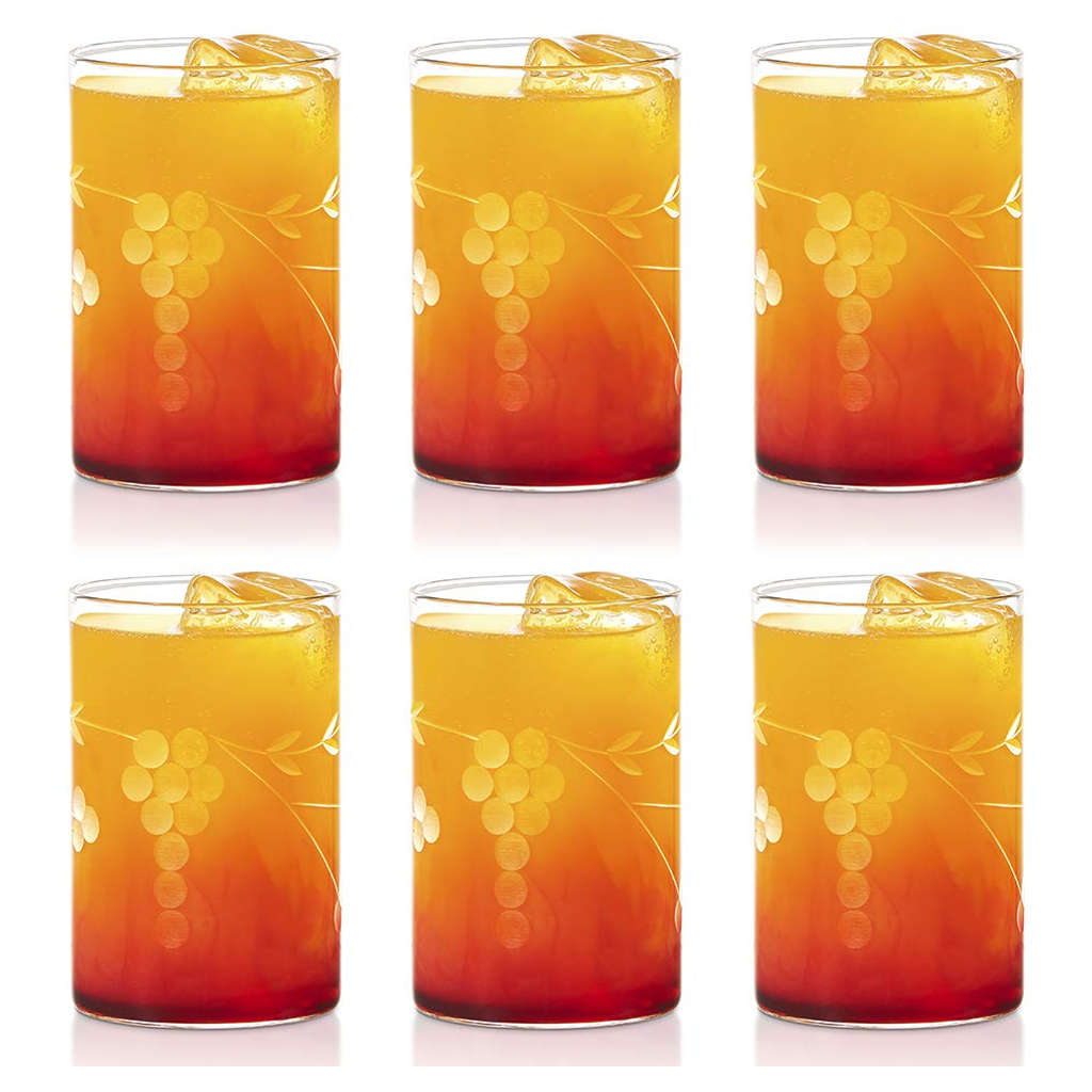 Borosil Berry Glass Tumbler Medium Set Of 6 Pcs 295 ml BVS6BER295T 