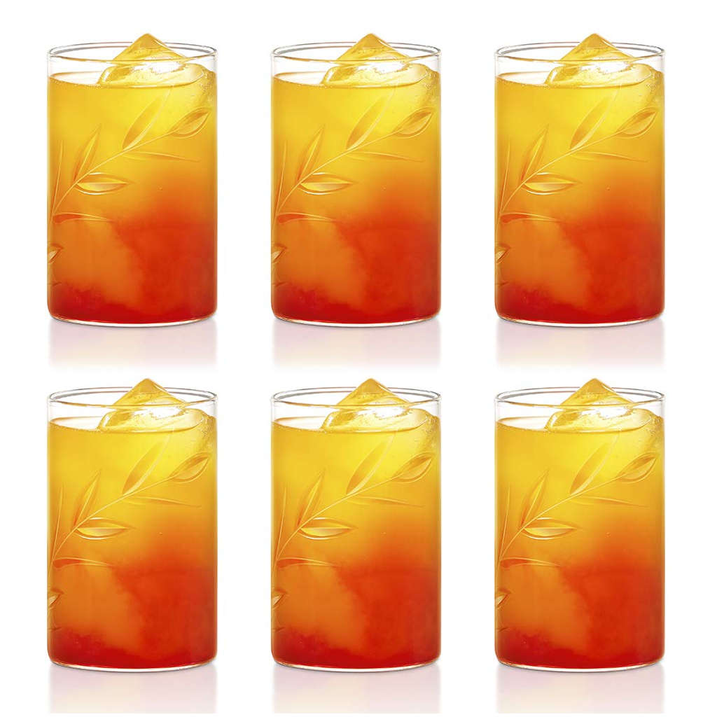 Borosil Creeper Glass Tumbler Medium Set Of 6 Pcs 295 ml BVS6CRE295T 