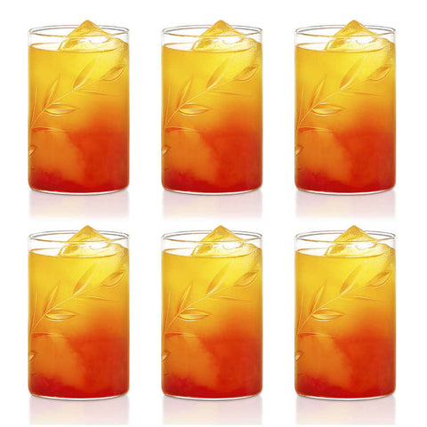 Borosil Creeper Glass Tumbler Medium Set Of 6 Pcs 295 ml BVS6CRE295T 