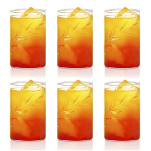 Borosil Creeper Glass Tumbler Large Set Of 6 Pcs 350 ml BVS6CRE350T 