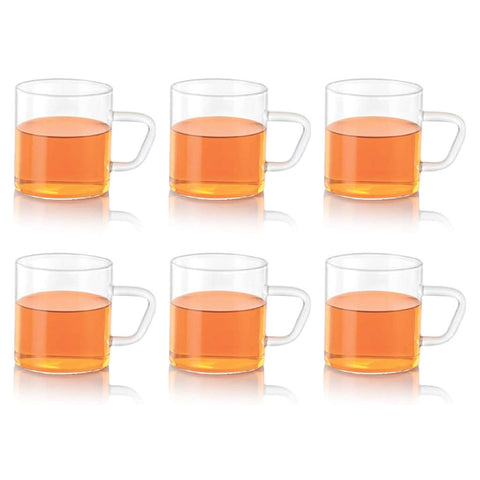 Borosil Vision Classic Glass Mug Set Of 6 Pcs 190 ml BV430112098 