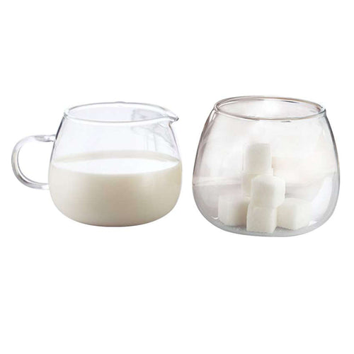 Borosil Classic Glass Milk And Sugar Pot 200 ml IH11TS01120 