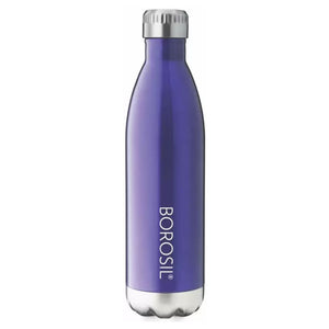 Borosil Bolt Stainless Steel Water Bottle 750 ml Trans Blue FGBOL0750BL 