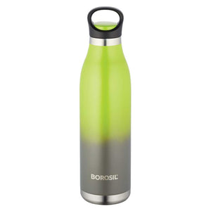 Borosil Stainless Steel Vacuum Insulated Water Bottle 700 ml ColourCrush Green BT0700GRN401 