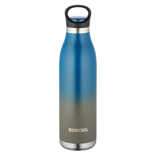 Borosil Stainless Steel Vacuum Insulated Water Bottle 700 ml ColourCrush Blue BT0700BLE402 