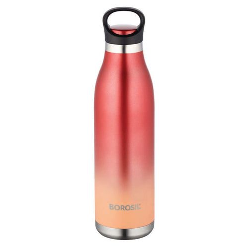 Borosil Stainless Steel Vacuum Insulated Water Bottle 700 ml ColourCrush Red BT0700RED404 