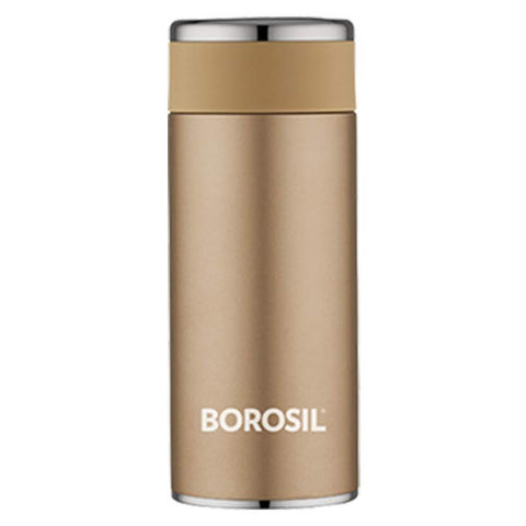 Borosil Travelsmart Vacuum Insulated Stainless Steel Water Bottle 200 ml Rose Gold BT200RG116 